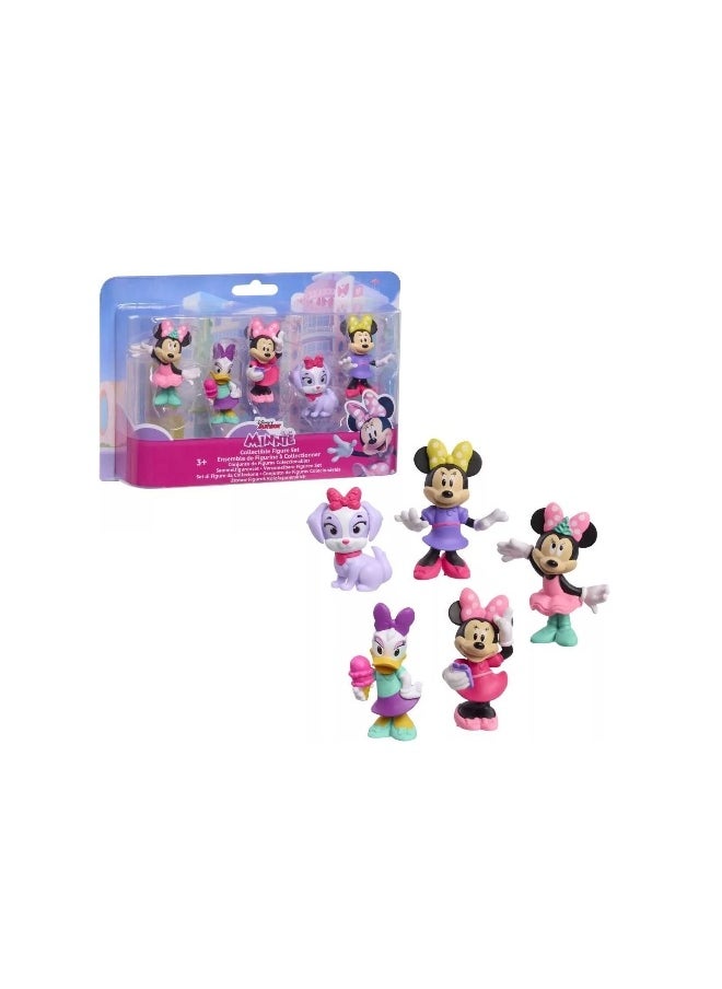 Disney Junior Minnie Mouse Collectible Figure Set (6 cm, Pack of 5)