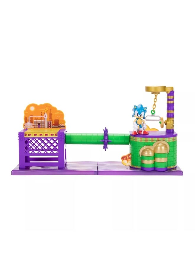 Classic Sonic The Hedgehog Oil Ocean Playset (9 Pieces)