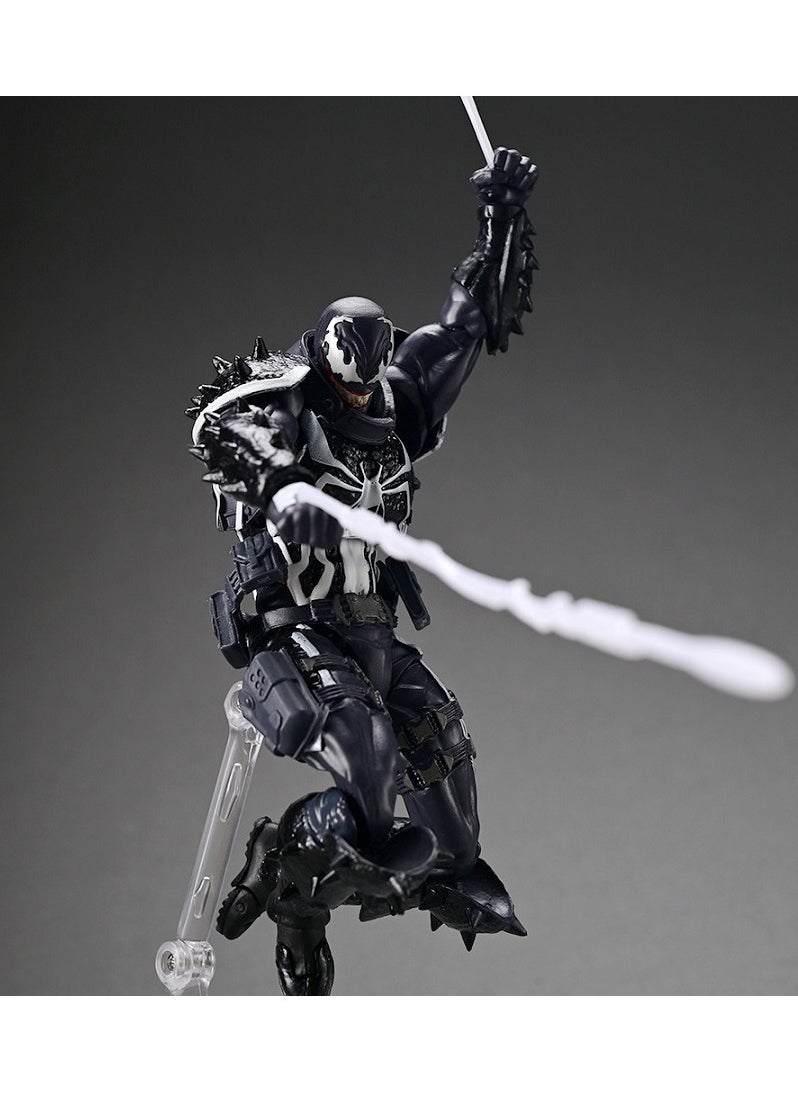 Venom Kaiyodo Tamashii Nations Venom Agent Articulated Model Figure for Toy Decoration and Present 21.8 cm