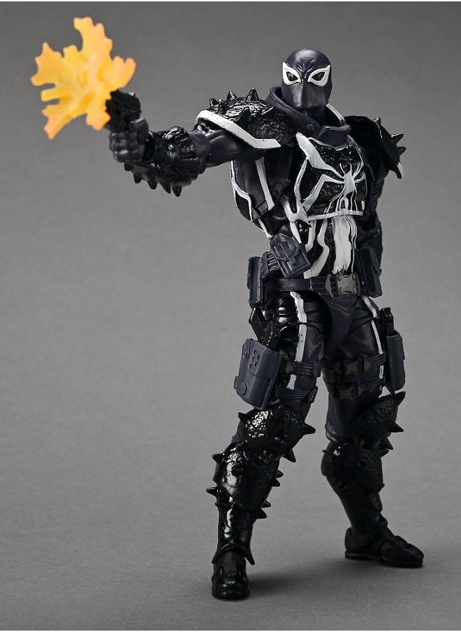 Venom Kaiyodo Tamashii Nations Venom Agent Articulated Model Figure for Toy Decoration and Present 21.8 cm