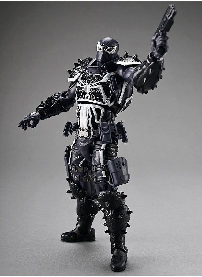Venom Kaiyodo Tamashii Nations Venom Agent Articulated Model Figure for Toy Decoration and Present 21.8 cm