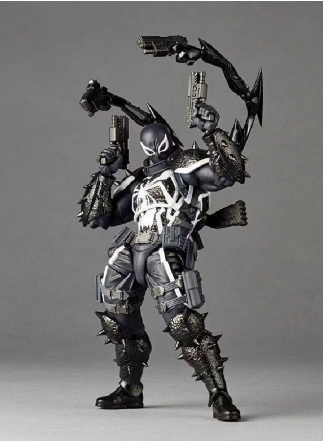 Venom Kaiyodo Tamashii Nations Venom Agent Articulated Model Figure for Toy Decoration and Present 21.8 cm