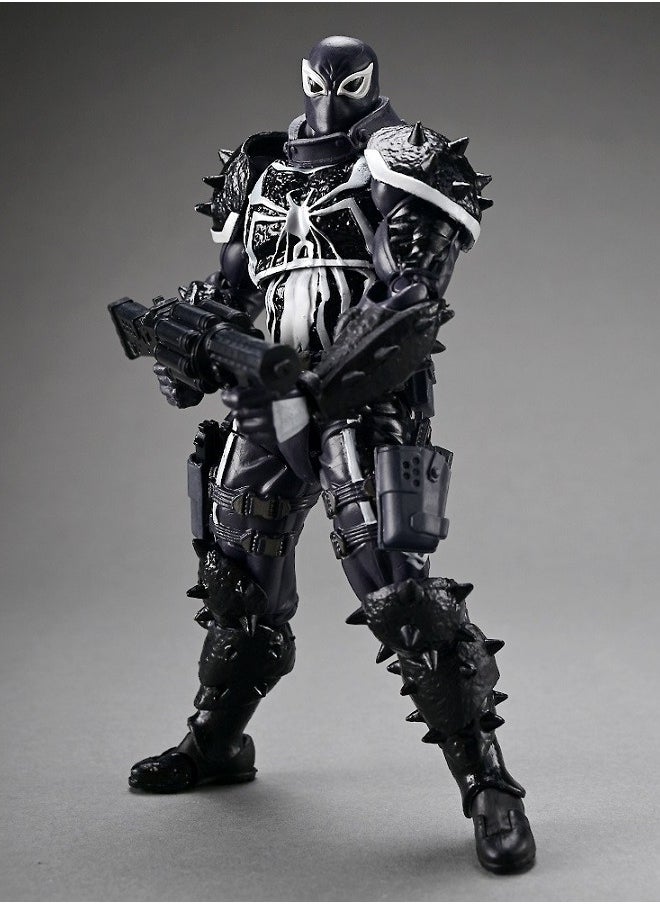 Venom Kaiyodo Tamashii Nations Venom Agent Articulated Model Figure for Toy Decoration and Present 21.8 cm