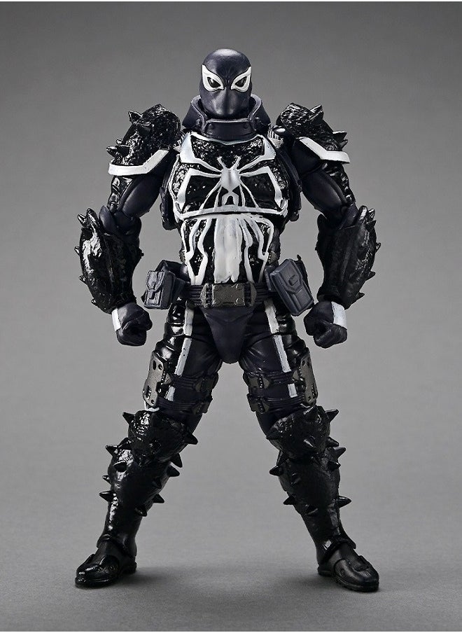 Venom Kaiyodo Tamashii Nations Venom Agent Articulated Model Figure for Toy Decoration and Present 21.8 cm