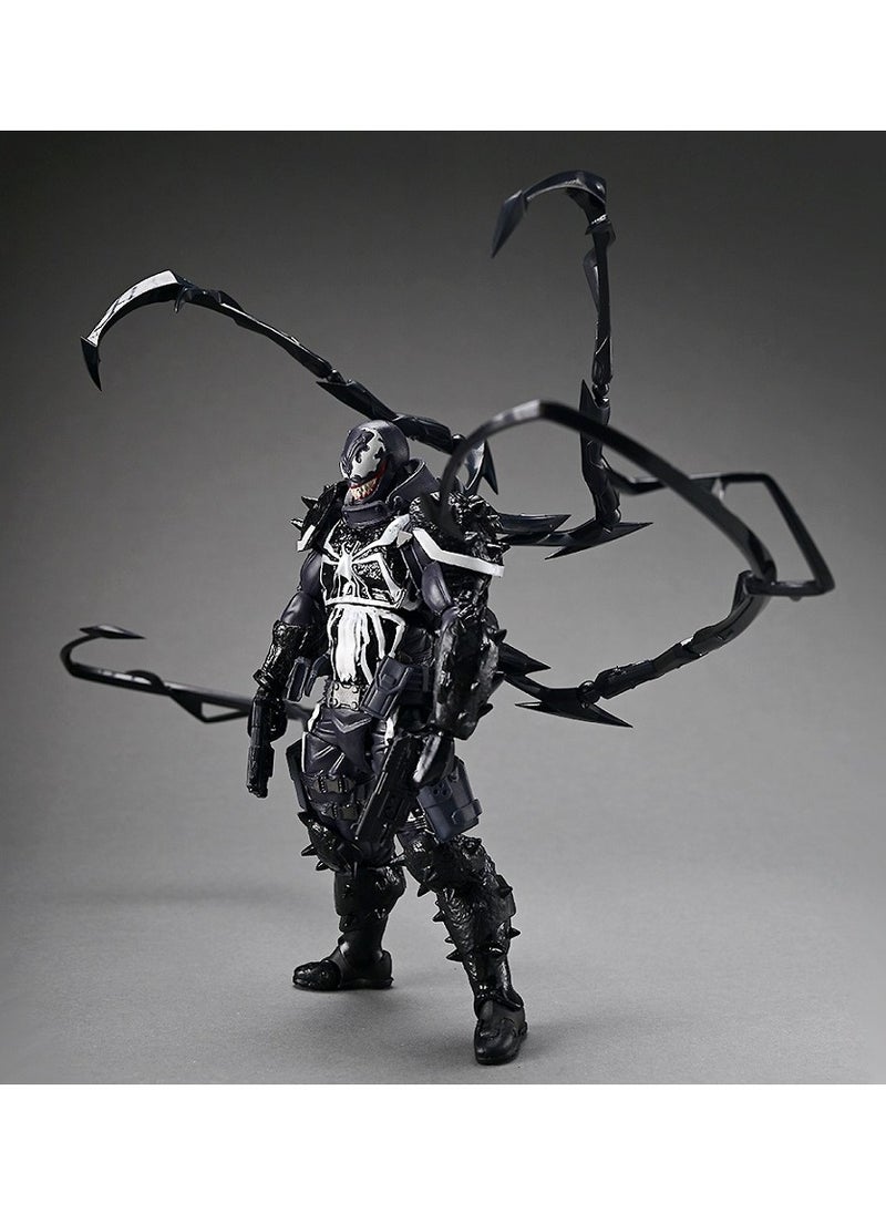 Venom Kaiyodo Tamashii Nations Venom Agent Articulated Model Figure for Toy Decoration and Present 21.8 cm