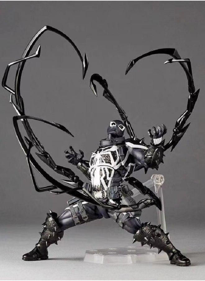 Venom Kaiyodo Tamashii Nations Venom Agent Articulated Model Figure for Toy Decoration and Present 21.8 cm