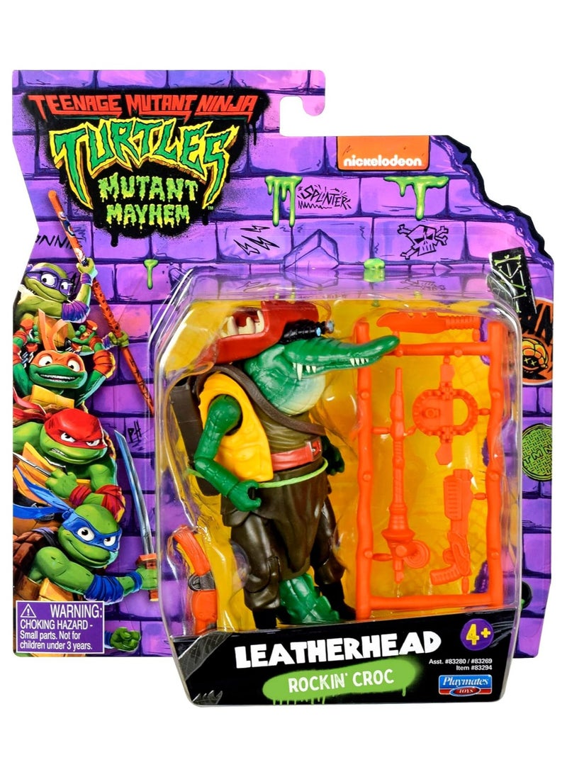 Teenage Mutant Ninja Turtles: Mutant Mayhem 4.5 Leatherhead Basic Action Figure