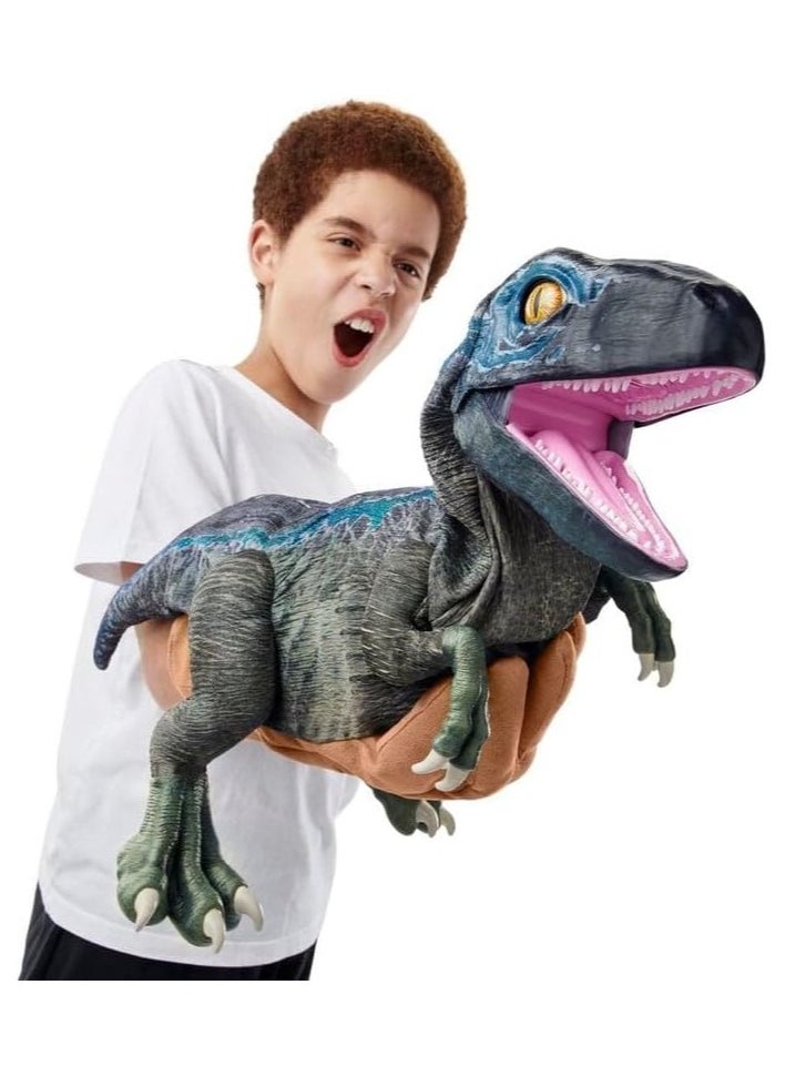 Jurassic World REAL FX Baby Blue Dinosaur Toy | Hyper-Realistic Animatronic with Life-Like Movements & Real Movie Sounds | Official Jurassic World Dominion Toy | Ages 8+