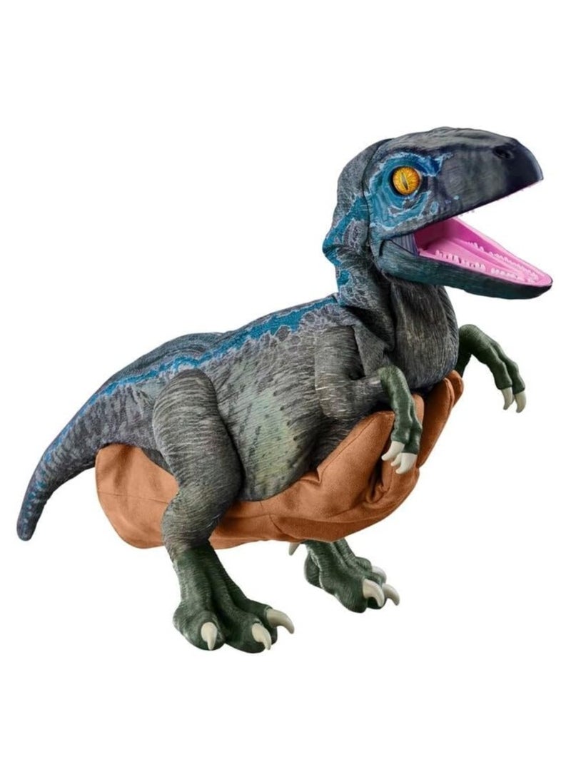 Jurassic World REAL FX Baby Blue Dinosaur Toy | Hyper-Realistic Animatronic with Life-Like Movements & Real Movie Sounds | Official Jurassic World Dominion Toy | Ages 8+
