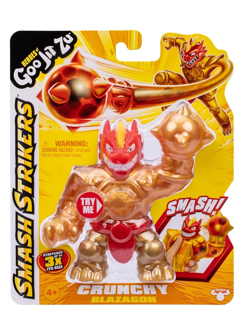 Smash Strikers Crunchy Action Figure | Ultimate Smashing Fist | Goo-Filled Sensory Toy | Stretches 3X Size | Durable & Interactive Play