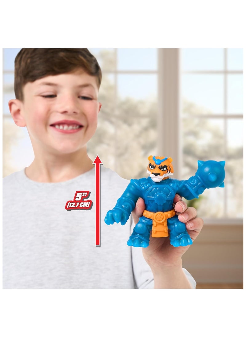 Squishy Smash Strikers Action Figure | Soft Goo-Filled Sensory Toy | Armored with Smashing Fist | Stretches 3X Size | Perfect for Kids