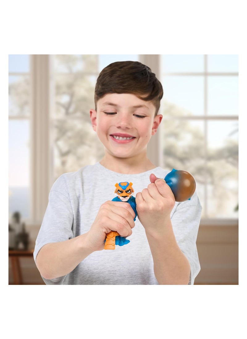 Squishy Smash Strikers Action Figure | Soft Goo-Filled Sensory Toy | Armored with Smashing Fist | Stretches 3X Size | Perfect for Kids
