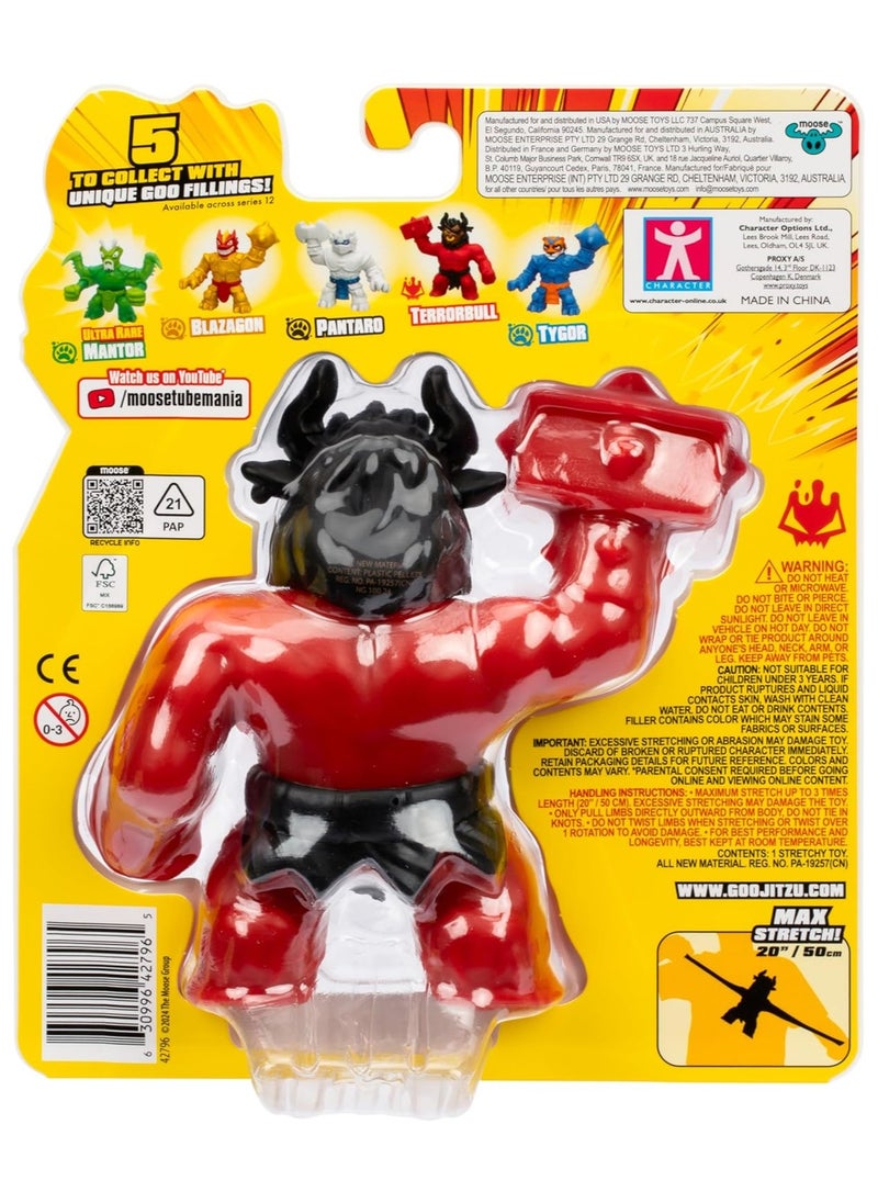 Terrorbull Smash Strikers Figure | Scrunchy Goo-Filled Sensory Toy | Ultimate Battle Action | Stretches 3X Size | Durable & Engaging Toy