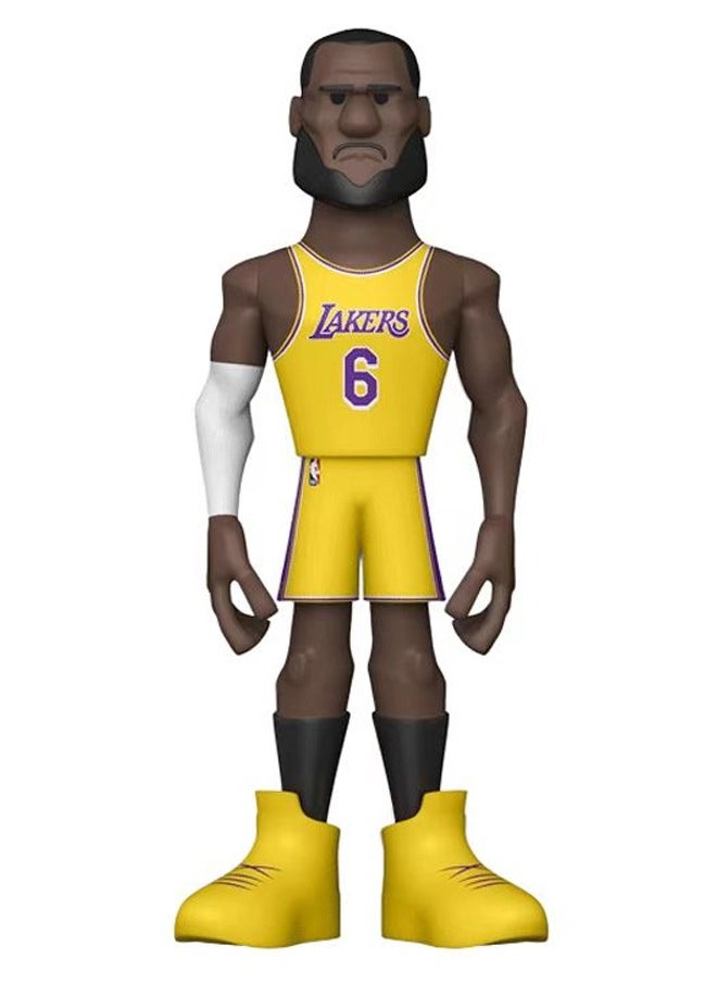 Gold Funko Los Angeles Lakers NBA Star LeBron James Action Figure Toys Gifts