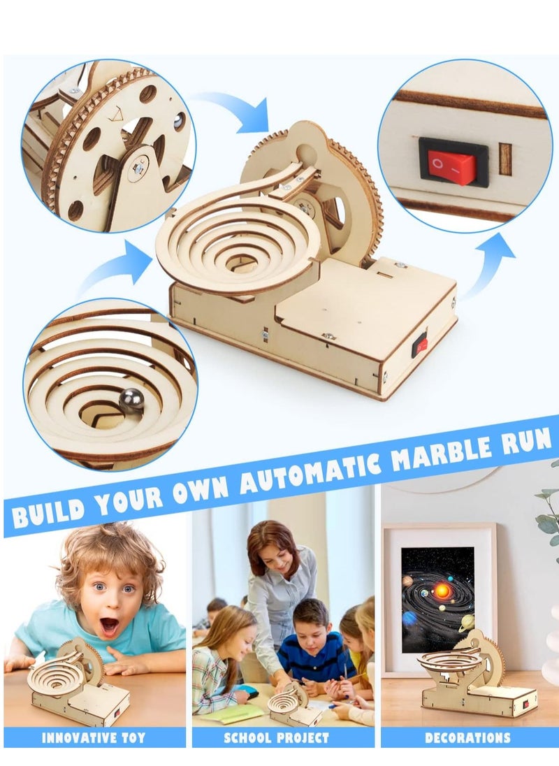 4 in 1 STEM Kits, STEM Projects for Kids Ages 8-12, Assembly 3D Wooden Puzzles, Building Toys, Educational Science Craft Model Kit, Gift for Boys and Girls 8 9 10 11 12 Years Old, 4 Pcs
