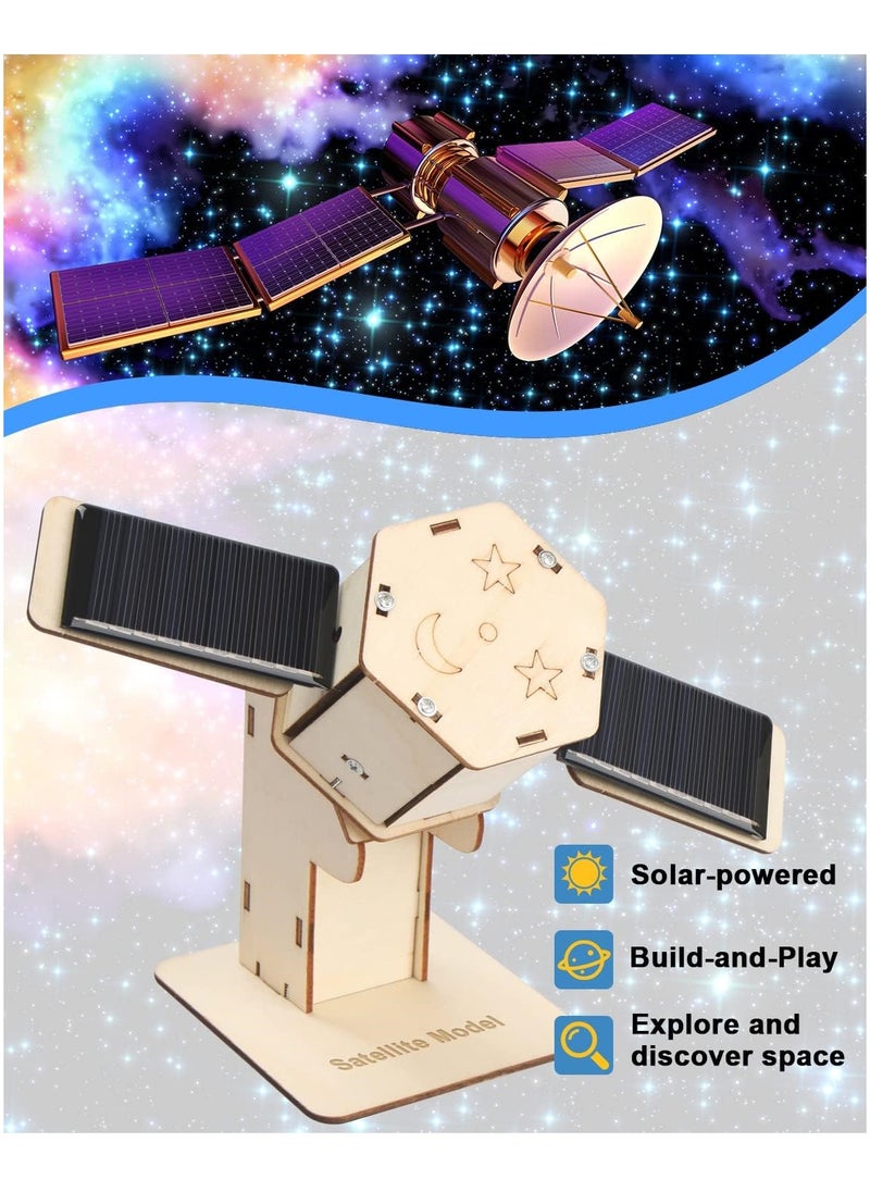 4 in 1 STEM Kits, STEM Projects for Kids Ages 8-12, Assembly 3D Wooden Puzzles, Building Toys, Educational Science Craft Model Kit, Gift for Boys and Girls 8 9 10 11 12 Years Old, 4 Pcs