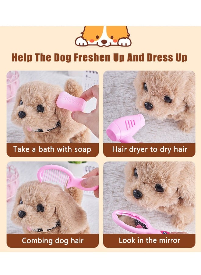 Electric Corgi Dog Puppy Can Walk, Bark And Wag Its Tail, Educational Play House Toys For Infants And Young Children