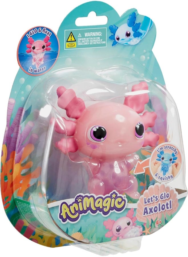 Animagic Let's Glo Axolotl Pink Electronic Pet