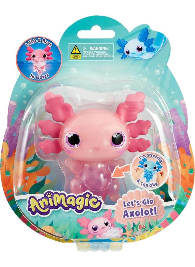 Animagic Let's Glo Axolotl Pink Electronic Pet