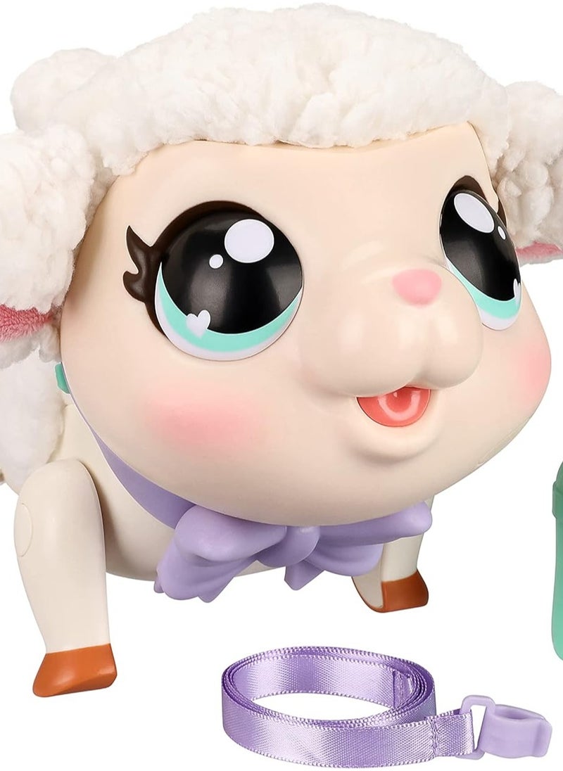 Little Live Pets - My Pet Lamb Soft and Wooly Interactive Toy Lamb That Walks, Dances 25+ Sounds & Reactions for Kids, Ages 5+