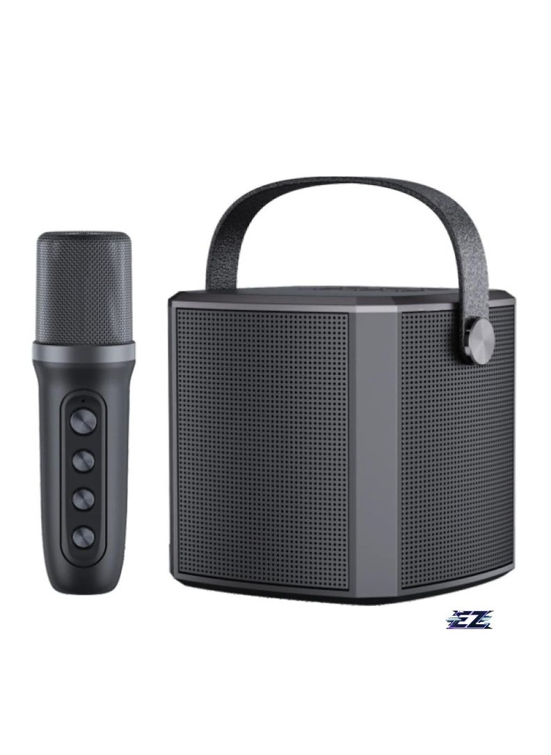 Portable Bluetooth Karaoke Speaker for Kids & Family | Wireless PA System with Built-In Microphone | Rechargeable, Easy-to-Use, Ideal for Karaoke Parties, Outdoor Fun, Home Entertainment, and Singing Sessions | Perfect Gift for Children