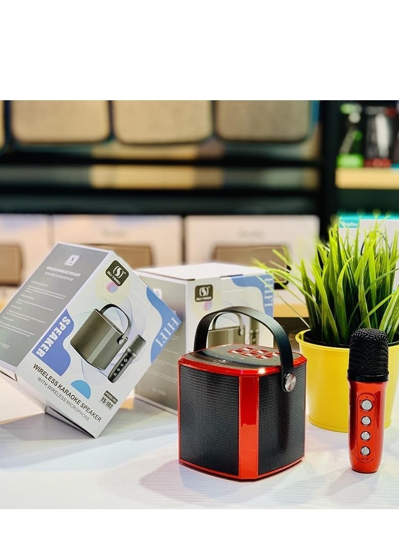 Bluetooth Karaoke Speaker for Kids & Family | Professional Microphone with Built-In PA System | Portable Outdoor Singing Speaker | Ideal for Karaoke Parties, Home Entertainment, Outdoor Events & Kids Singing Fun – Easy to Use, Fun for All Ages!