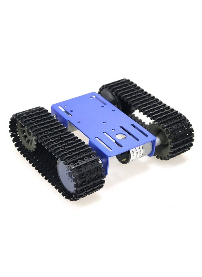 Geek DIY Tracked Robot Chassis Smart Tank Car Kit with 2Pcs Motor, Remote Control Caterpillar Moving Robotic Tank Platform with Plastic Tracks for Arduino/Raspberry Pie/Microbit/Python/Steam