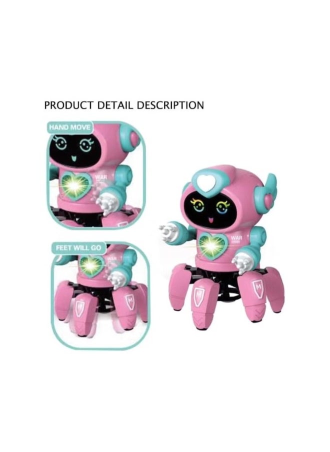 2 IN 1 SGT-Bot Robot Pioneer Colorful Lights and Music All Direction Movement Dancing Robot Toys for Boys and Girls