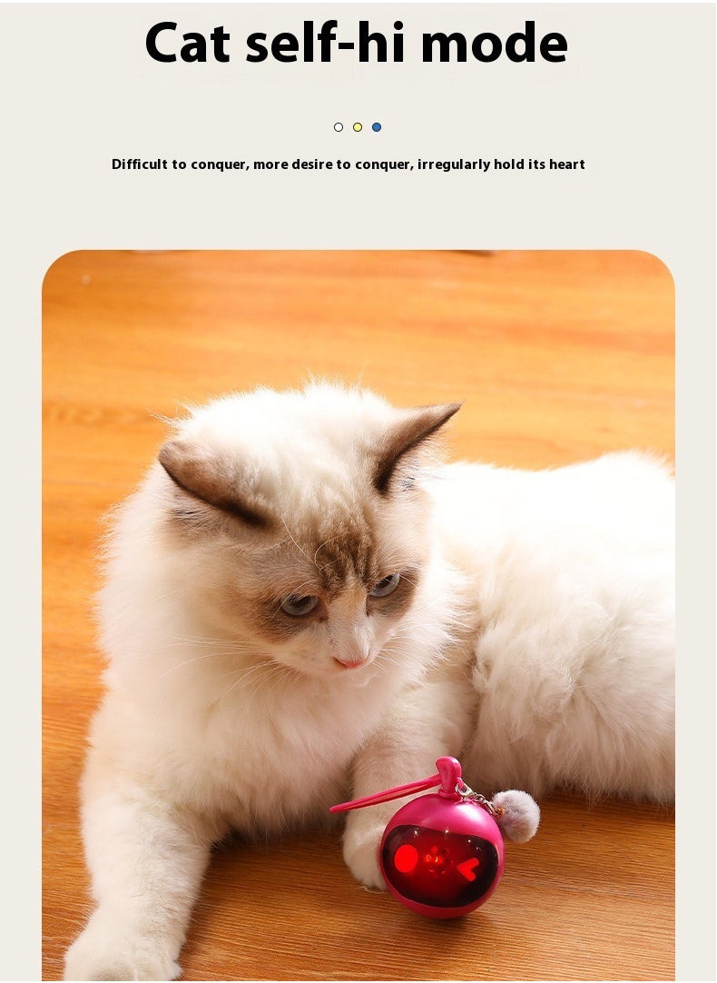 Interactive Cat Toy for kids to Play with Cats, Self-Rolling Cat Ball Toy, USB Rechargeable