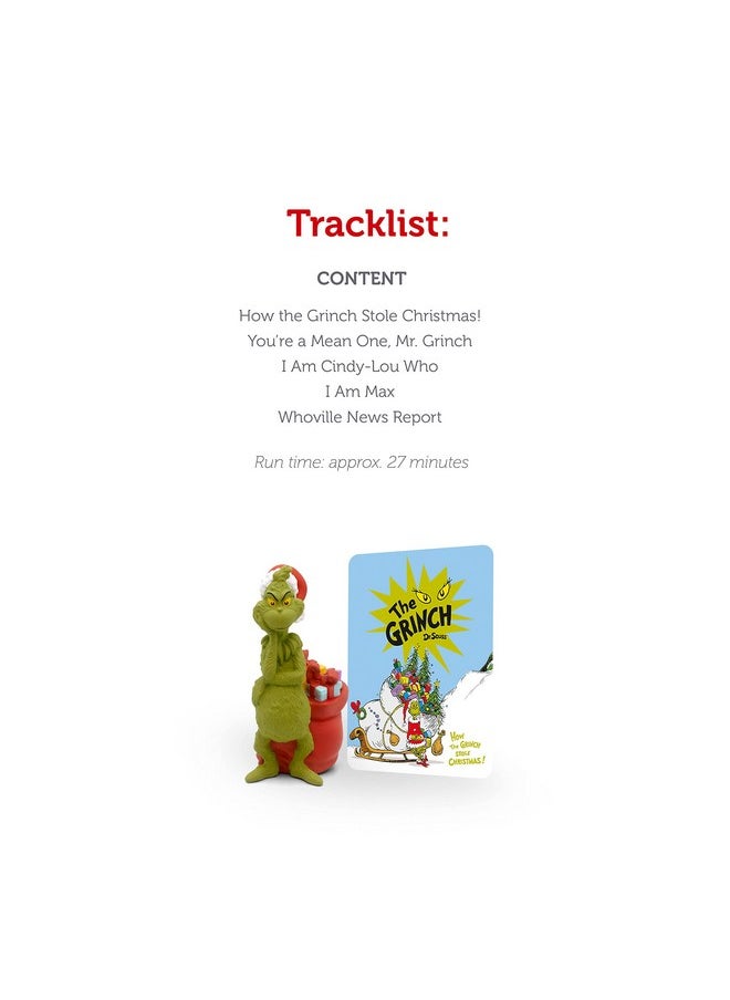 Grinch Audio Play Character From How The Grinch Stole Christmas By Dr. Seuss
