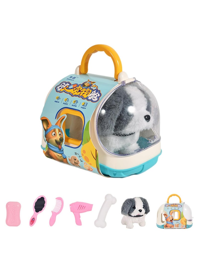 Electric Husky Dog Puppy Can Walk, Bark And Wag Its Tail, Educational Play House Toys For Infants And Young Children