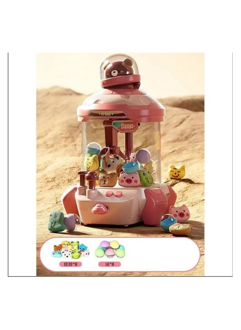 Twist, Play, and Collect: Egg Machine & Clip Doll Toys for Kids (Pink)