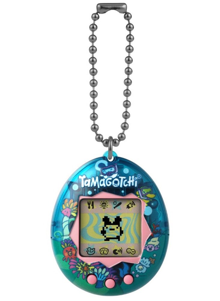 Tamagotchi Original Tama Ocean, Battery Operated | Electronic Pet | Retro Virtual Pet | Toys for Kids, Girls and Boys | Interactive Game | Digital Pet