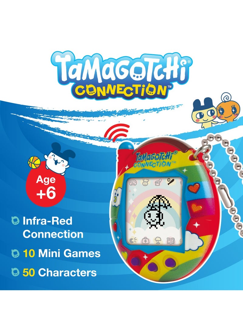 Tamagotchi Connection Rainbow, Battery Operated | Electronic Pet | Retro Virtual Pet | Toys for Kids, Girls and Boys | Interactive Game | Digital Pet
