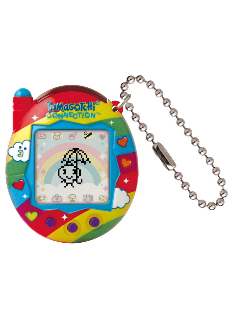 Tamagotchi Connection Rainbow, Battery Operated | Electronic Pet | Retro Virtual Pet | Toys for Kids, Girls and Boys | Interactive Game | Digital Pet