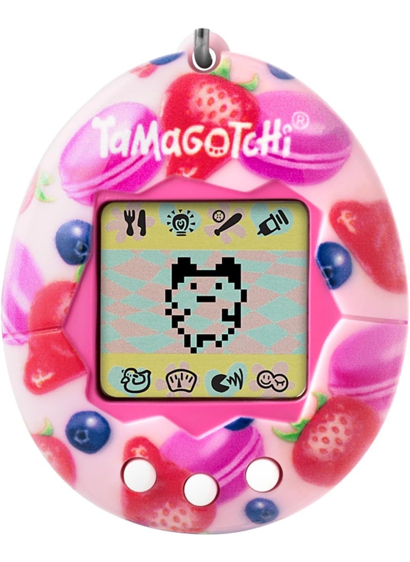 Tamagotchi Original Berry Delicious, Battery Operated | Electronic Pet | Retro Virtual Pet | Toys for Kids, Girls and Boys | Interactive Game | Digital Pet