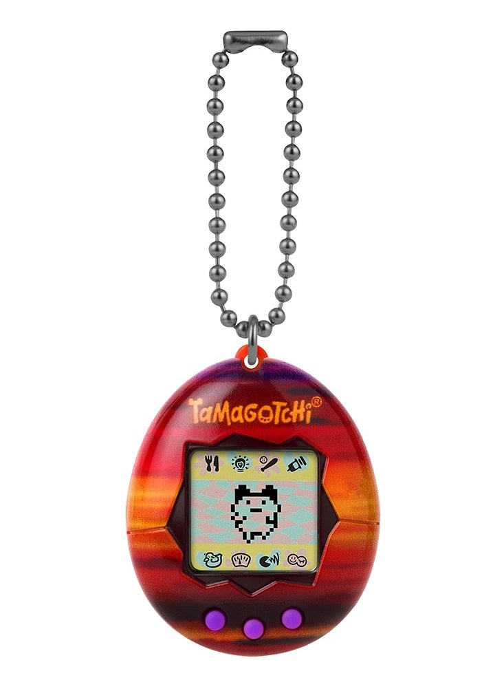 Tamagotchi Original Sunset, Battery Operated | Electronic Pet | Retro Virtual Pet | Toys for Kids, Girls and Boys | Interactive Game | Digital Pet