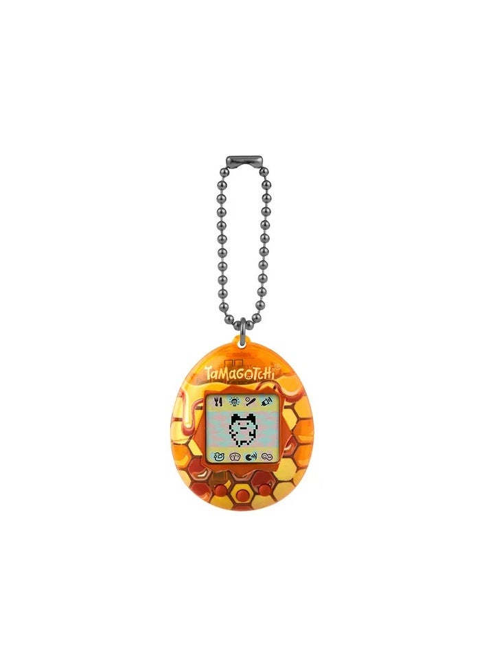 Tamagotchi Original Honey, Battery Operated | Electronic Pet | Retro Virtual Pet | Toys for Kids, Girls and Boys | Interactive Game | Digital Pet