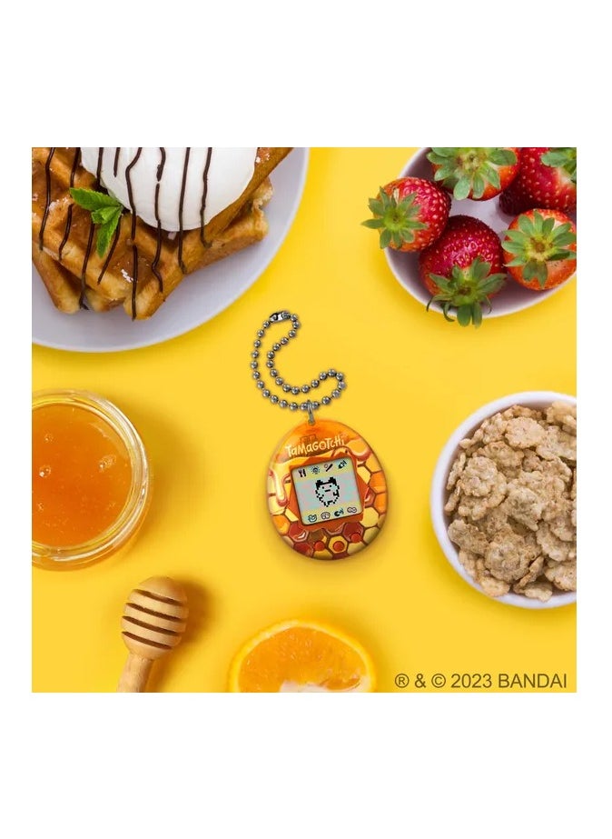 Tamagotchi Original Honey, Battery Operated | Electronic Pet | Retro Virtual Pet | Toys for Kids, Girls and Boys | Interactive Game | Digital Pet