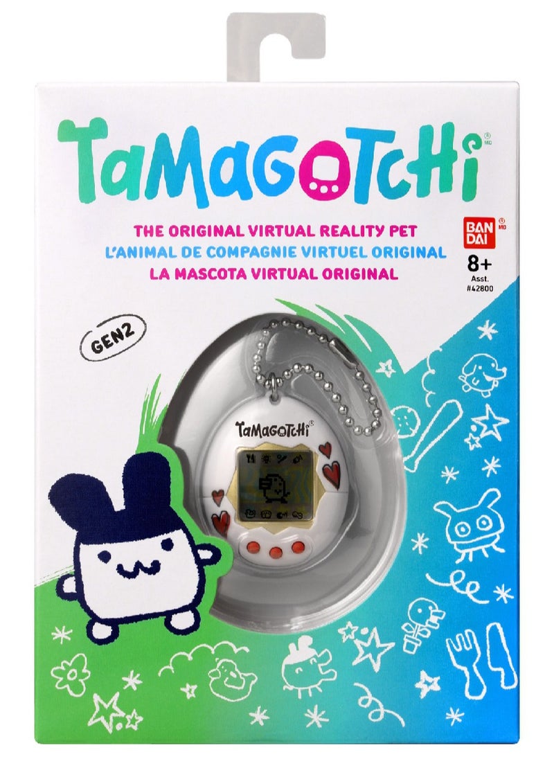 Tamagotchi Original Heart, Battery Operated | Electronic Pet | Retro Virtual Pet | Toys for Kids, Girls and Boys | Interactive Game | Digital Pet