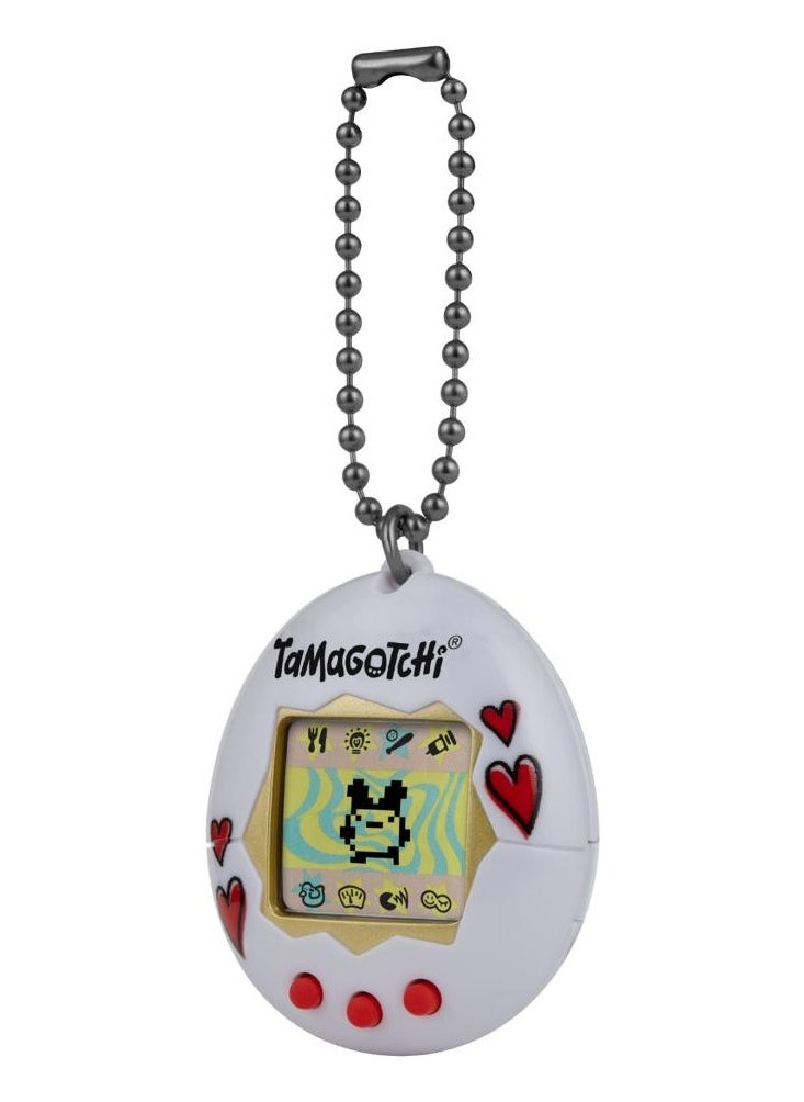Tamagotchi Original Heart, Battery Operated | Electronic Pet | Retro Virtual Pet | Toys for Kids, Girls and Boys | Interactive Game | Digital Pet