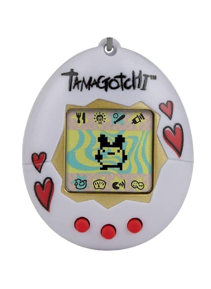 Tamagotchi Original Heart, Battery Operated | Electronic Pet | Retro Virtual Pet | Toys for Kids, Girls and Boys | Interactive Game | Digital Pet
