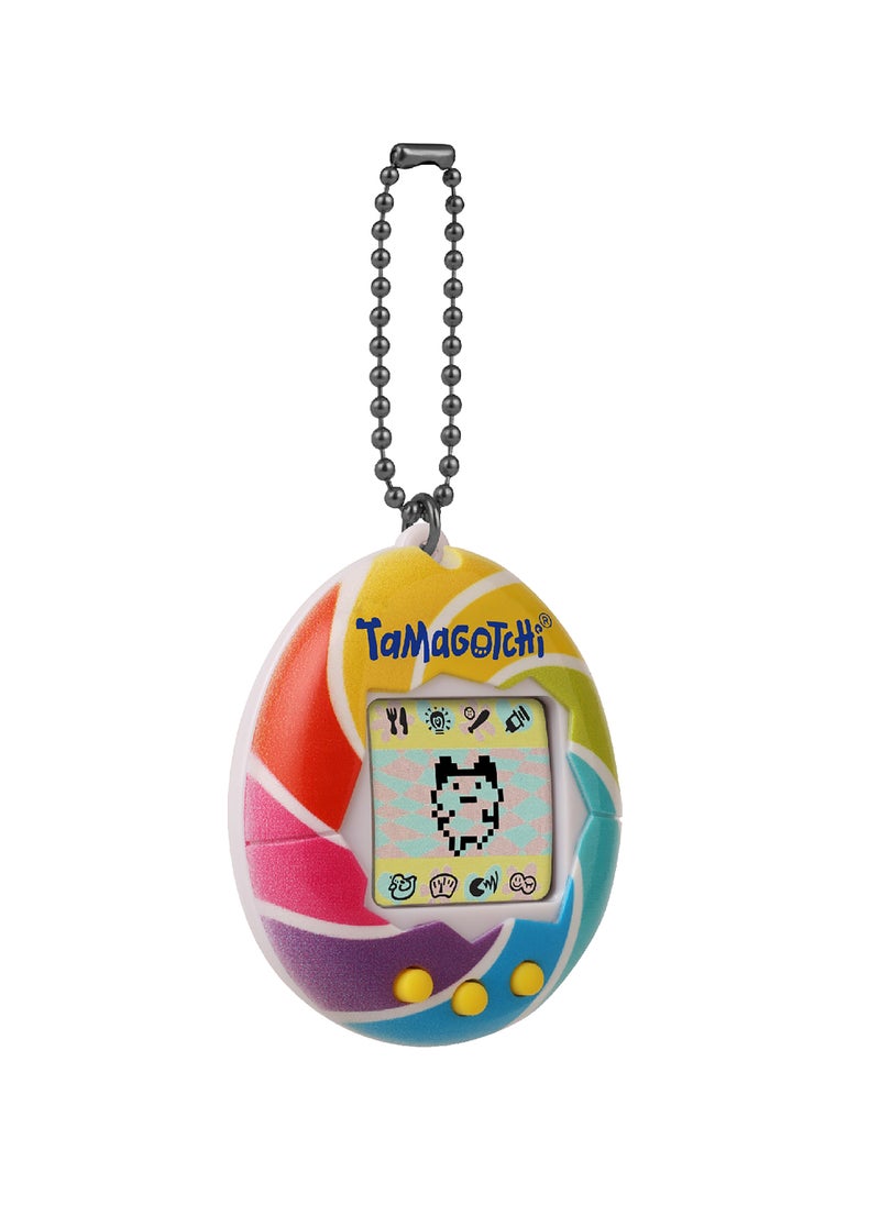 Tamagotchi Original Candy Swirl, Battery Operated | Electronic Pet | Retro Virtual Pet | Toys for Kids, Girls and Boys | Interactive Game | Digital Pet