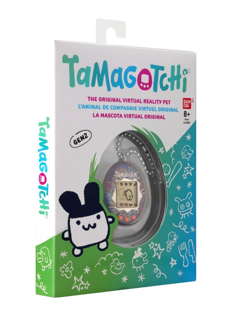 Tamagotchi Original Fireworks, Battery Operated | Electronic Pet | Retro Virtual Pet | Toys for Kids, Girls and Boys | Interactive Game | Digital Pet
