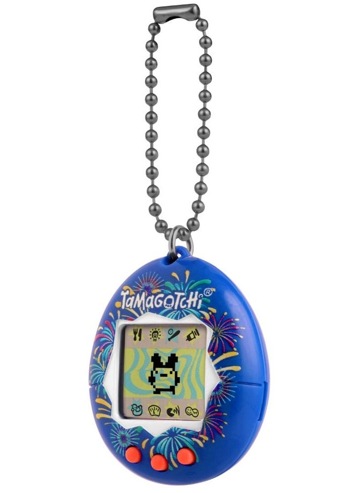 Tamagotchi Original Fireworks, Battery Operated | Electronic Pet | Retro Virtual Pet | Toys for Kids, Girls and Boys | Interactive Game | Digital Pet