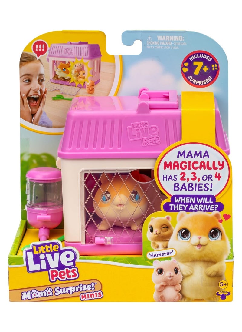 Little Live Pets Mama Surprise S4 Mini Hamster Playset | Interactive Pet | Surprise Babies | Fun Accessories | Exciting & Engaging Playtime