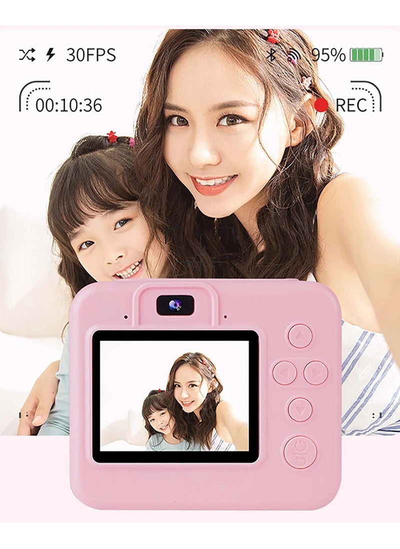 Kids Instant Print Camera - 1080P HD Digital Video Camera with Printer, 2.4