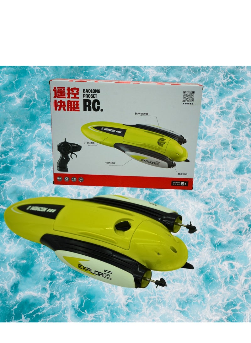 RC Remote Control Submarine, Waterproof Electric Racing Boat