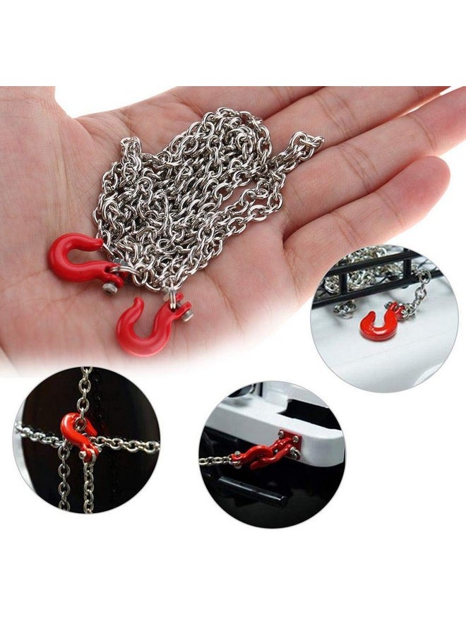Rc Car Tow Hook Trailer Chain Set, Rc U Shaped Tow Hook Trailer Chain Assemble Parts For Rc Climbing Crawler Car Upgrade Part