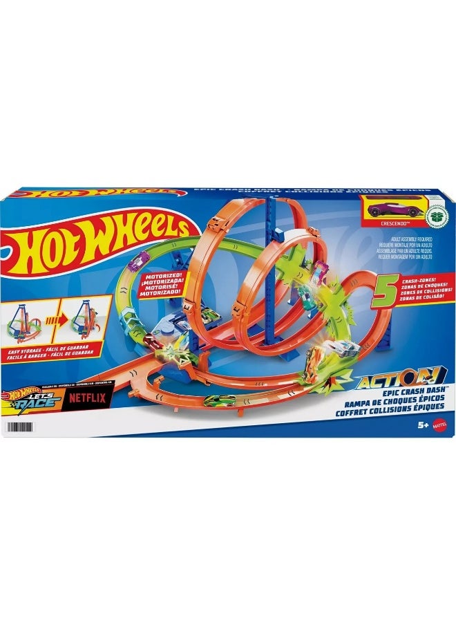 Hot Wheels Action Epic Crash Dash Track Set